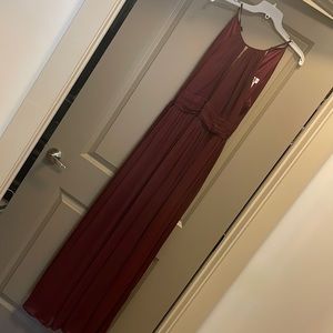 Maroon halter dress